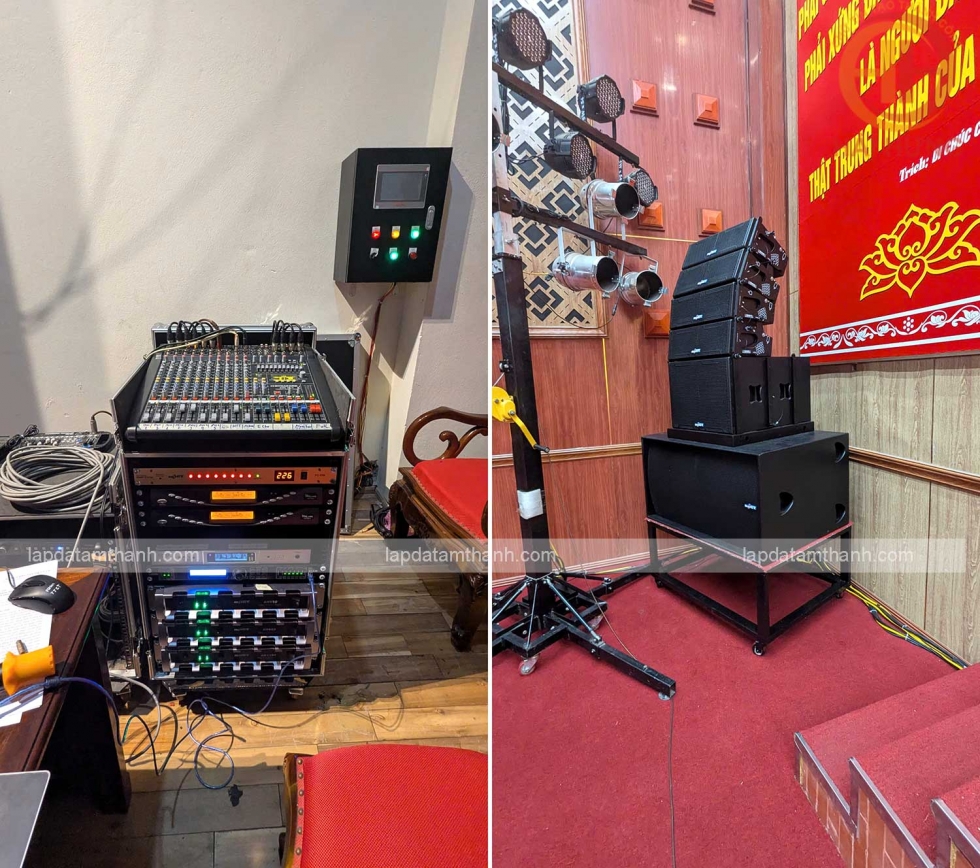 Lắp đặt hệ thống âm thanh hội trường, phòng họp tại TTCT huyện Thái Thụy – Thái Bình