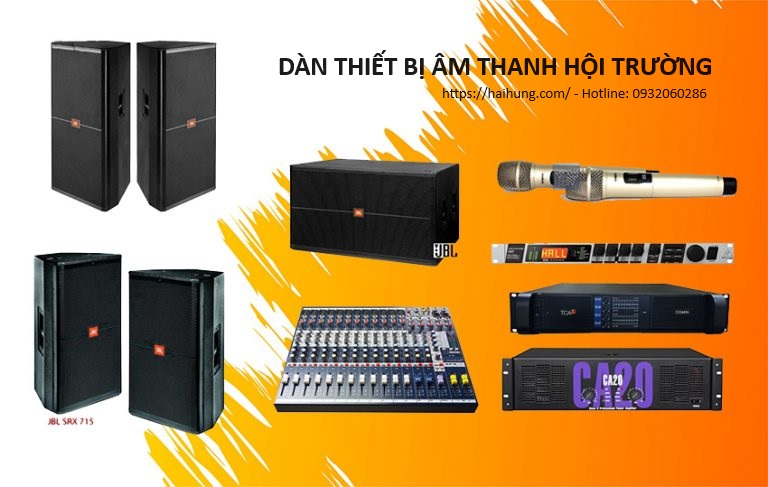 Các thiết bị trong dàn âm thanh hội trường