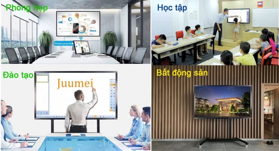 Màn hình tương tác mang lại nhiều lợi ích trong nhiều lĩnh vực